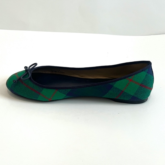 Talbots Green/Blue/Red Plaid Ballet Flats - Size 7.5M - Excellent Condition - Picture 9 of 11